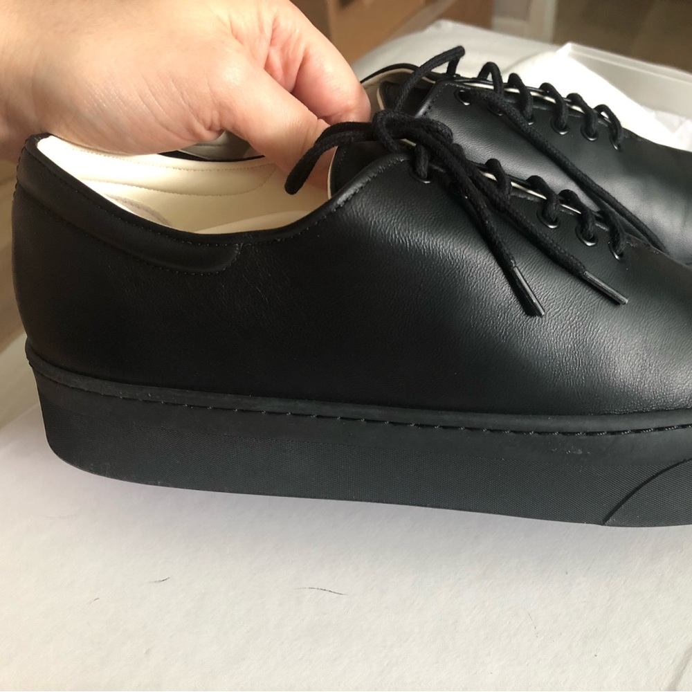 The Row 40.5, Marie H Sneakers, Black leather - Picture 6 of 10